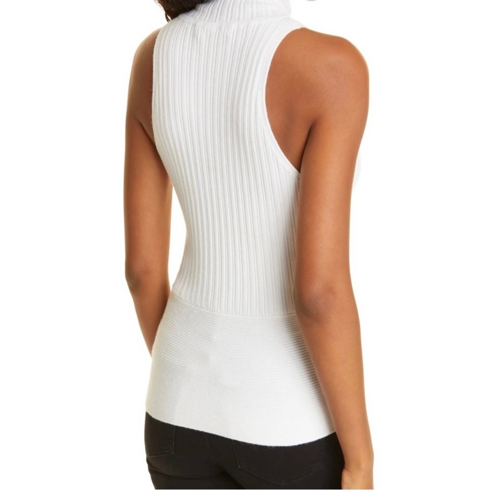RAMY BROOK WHITE SLEEVELESS RIBBED TOP - Picture 7 of 9